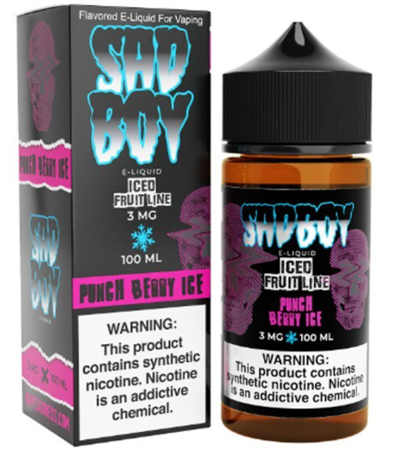 Picture of SAD BOY E-LIQUID 3MG 100ML - PUNCH BERRY ICE