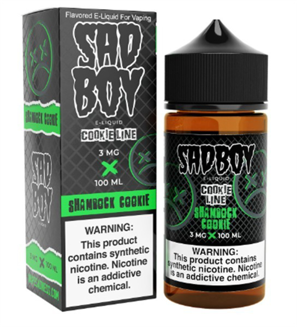 Picture of SAD BOY E-LIQUID 3MG 100ML - SHAMROCK COOKIE