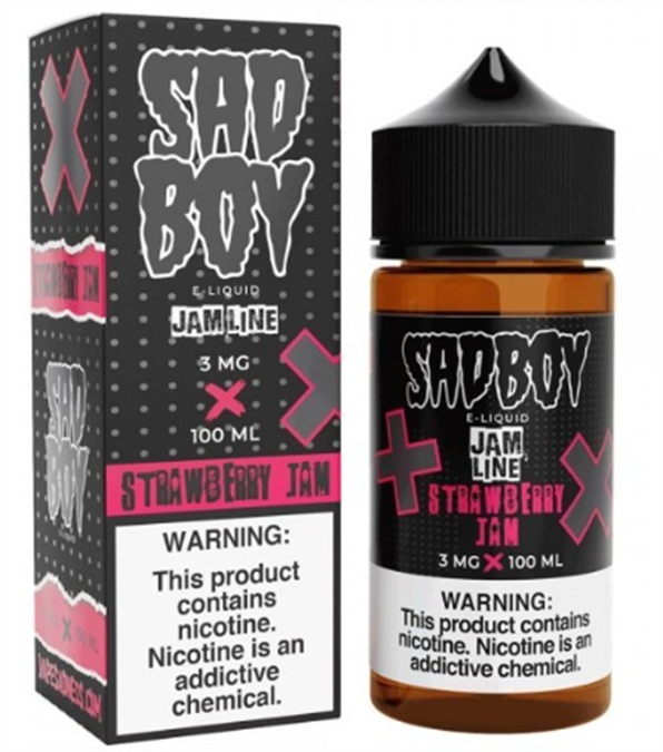 Picture of SAD BOY E-LIQUID 3MG 100ML -STRAWBERRY JAM