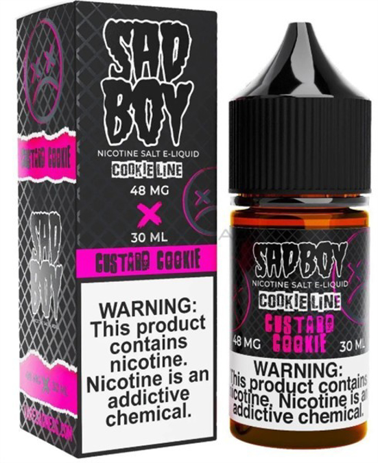 Picture of SAD BOY E-LIQUID 48MG 30ML - CUSTARD COOKIE