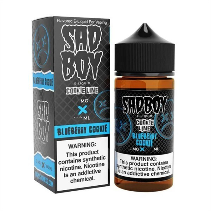 Picture of SAD BOY E-LIQUID 6MG 100ML - BLUEBERRY COOKIE