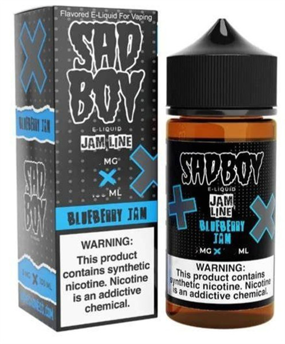 Picture of SAD BOY E-LIQUID 6MG 100ML - BLUEBERRY JAM