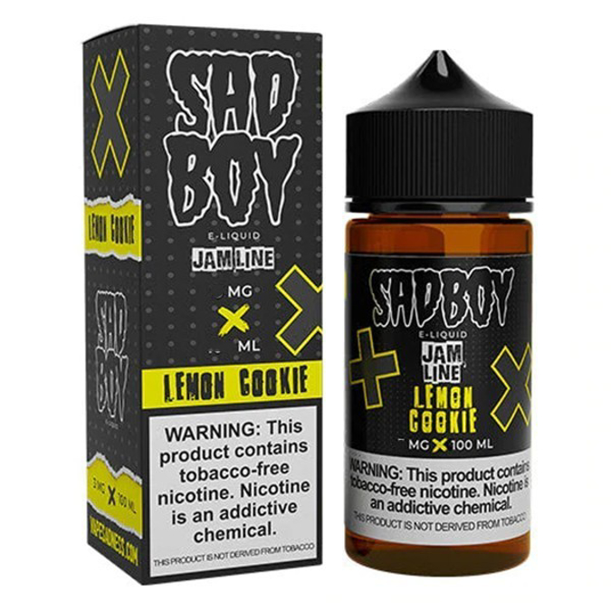 Picture of SAD BOY E-LIQUID 6MG 100ML - LEMON COOKIE