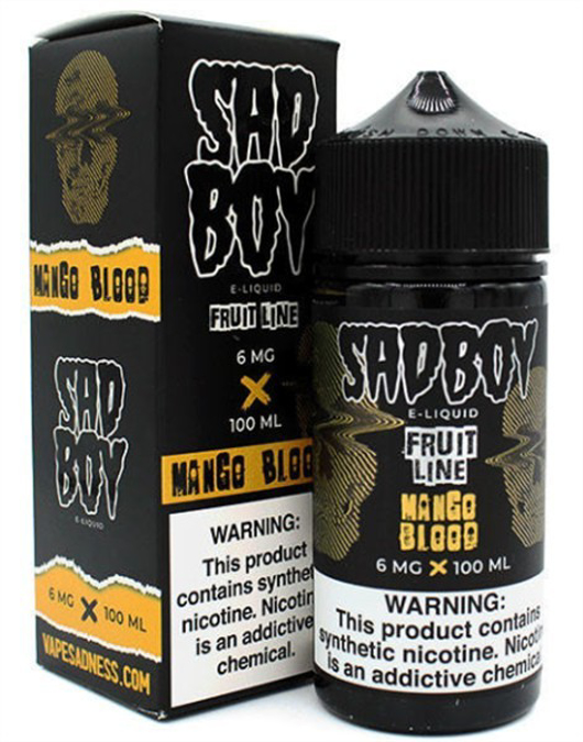 Picture of SAD BOY E-LIQUID 6MG 100ML - MANGO BLOOD