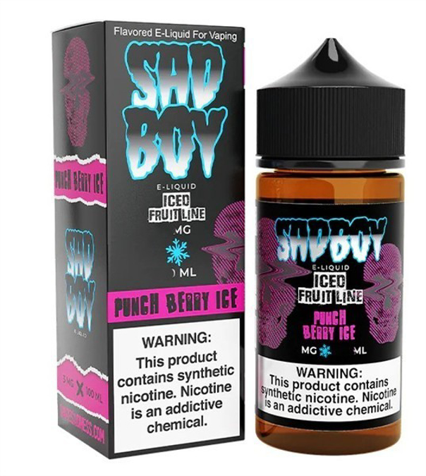 Picture of SAD BOY E-LIQUID 6MG 100ML - PUNCH BERRY ICE
