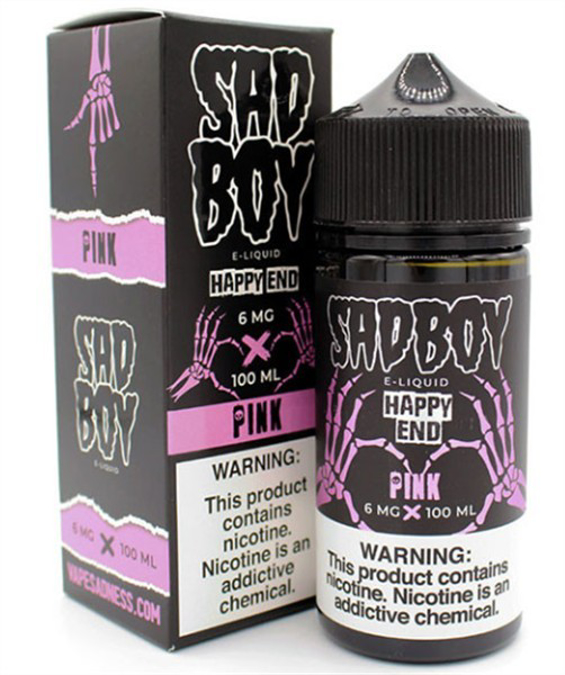 Picture of SAD BOY E-LIQUID 6MG 100ML - PINK