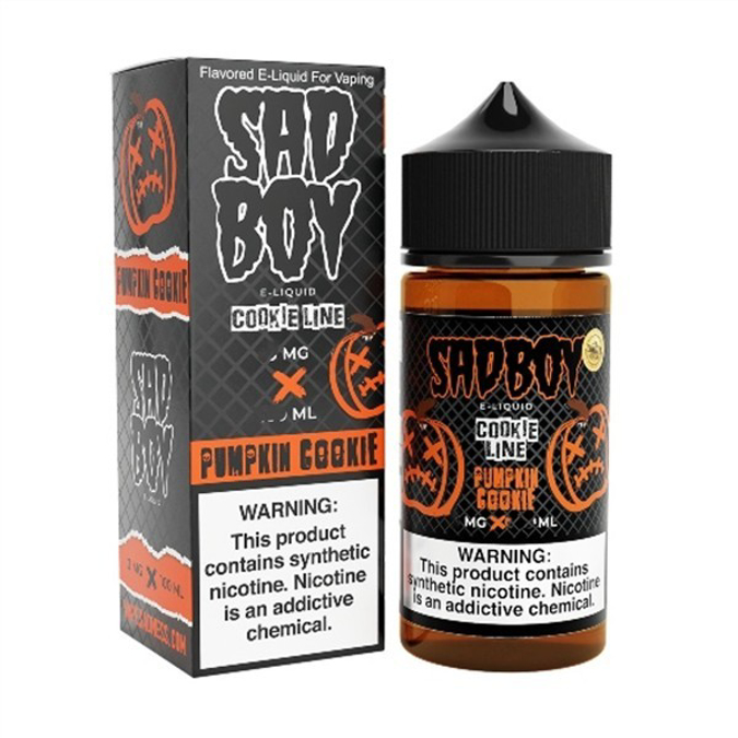 Picture of SAD BOY E-LIQUID 6MG 100ML - PUMPKIN COOKIE