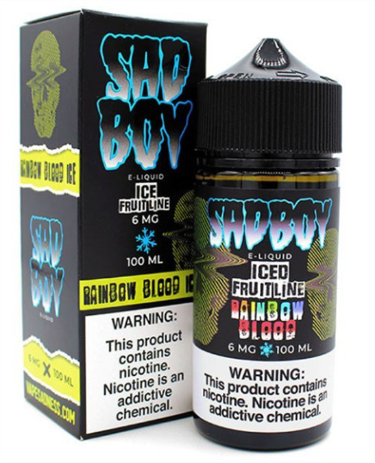 Picture of SAD BOY E-LIQUID 6MG 100ML - RAINBOW BLOOD ICE