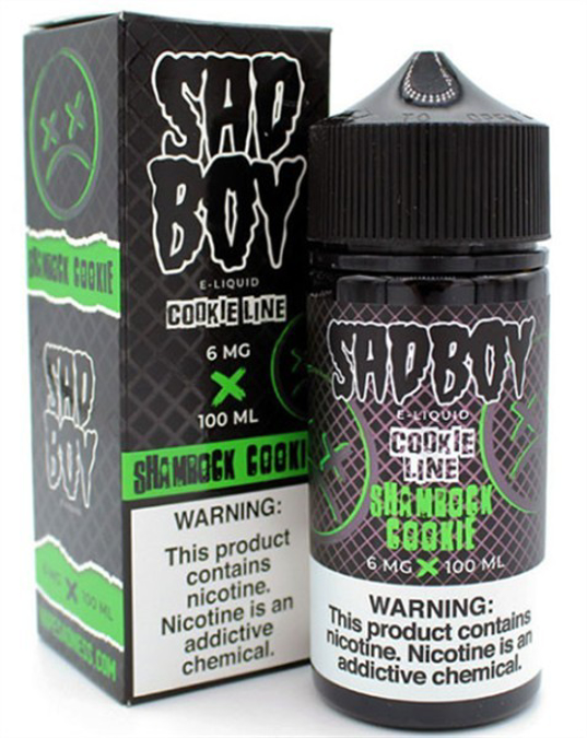 Picture of SAD BOY E-LIQUID 6MG 100ML - SHAMROCK COOKIE