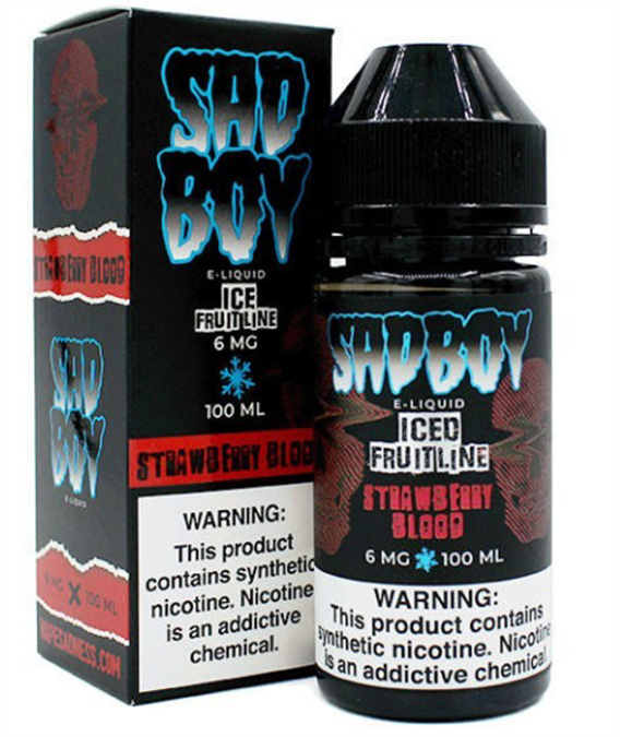 Picture of SAD BOY E-LIQUID 6MG 100ML - STRAWBERRY BLOOD