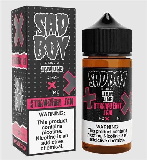 Picture of SAD BOY E-LIQUID 6MG 100ML - STRAWBERRY JAM