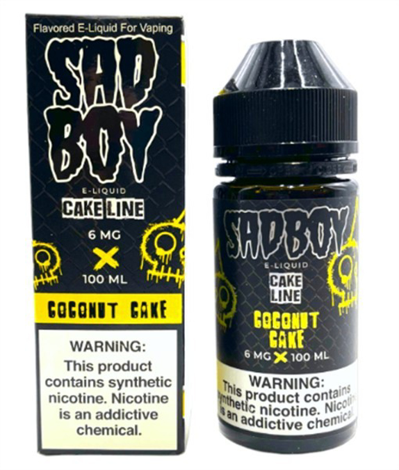 Picture of SAD BOY E-LIQUID 6MG 100ML -COCONUT CAKE