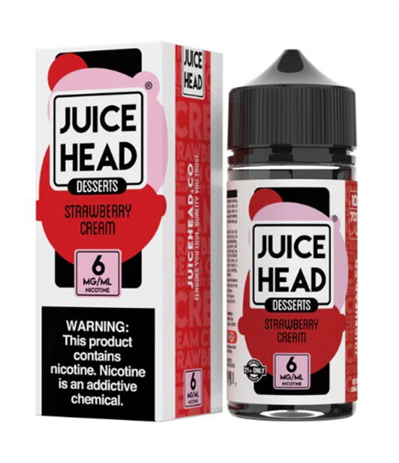 Picture of Juicy head e liquid 6mg- Strawberry cream