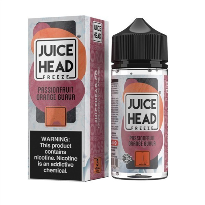 Picture of JUICE HEAD E LIQUID 6MG 100ML - PASSIONFRUIT ORANGE GUAVA (TROPICAL POG)