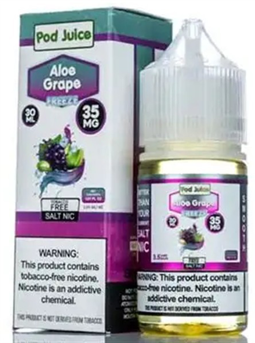 Picture of POD JUICE E JUICE 35MG 30ML -  FREEZE ALOE GRAPE
