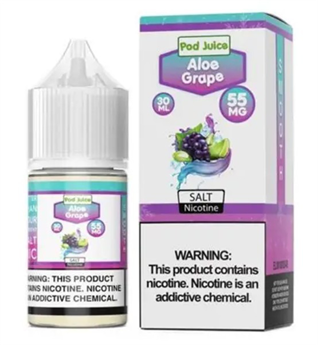 Picture of POD JUICE E JUICE 55MG 30ML -  ALOE GRAPE