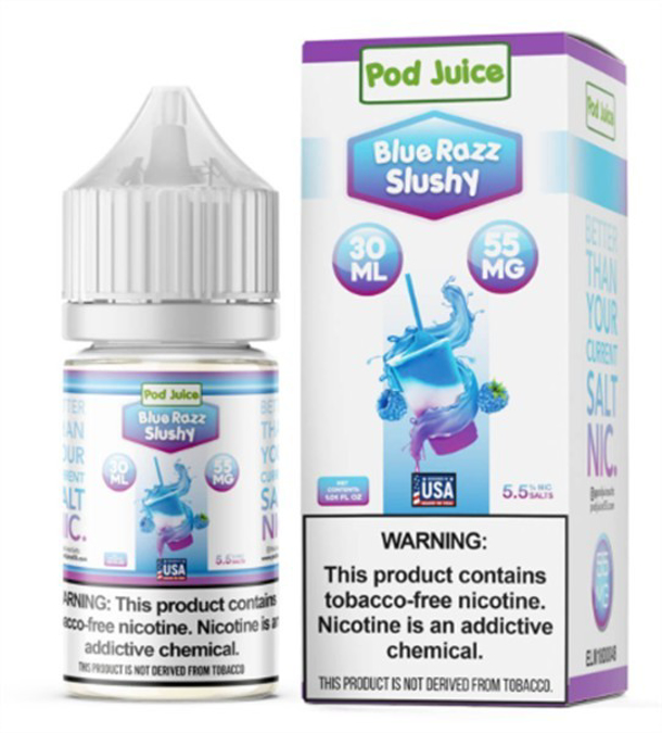 Picture of POD JUICE E JUICE 55MG 30ML -  BLUE RAZZ SLUSHY