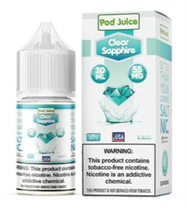 Picture of POD JUICE E JUICE 55MG 30ML -  CLEAR SAPPHIRE