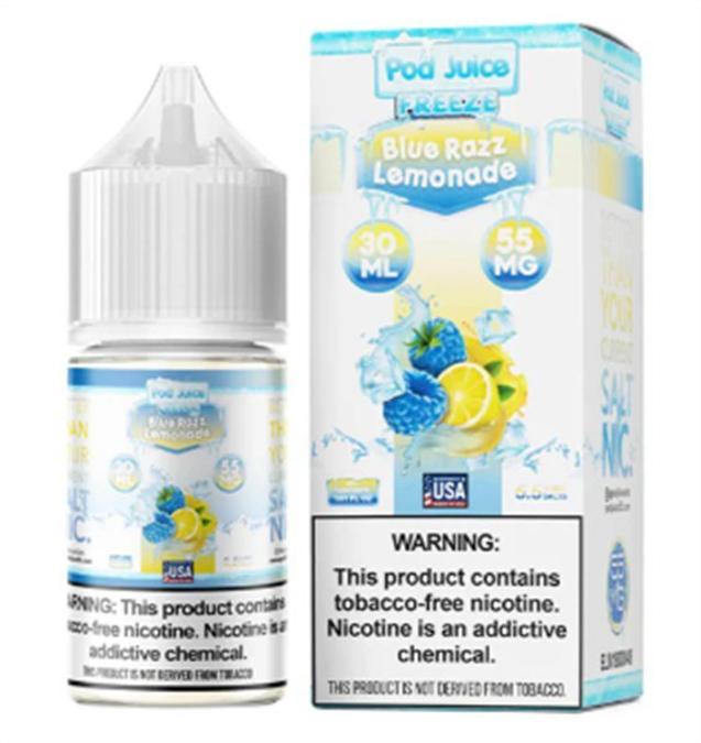 Picture of POD JUICE E JUICE 55MG 30ML -  FREEZE  BLUE RAZZ LEMONADE