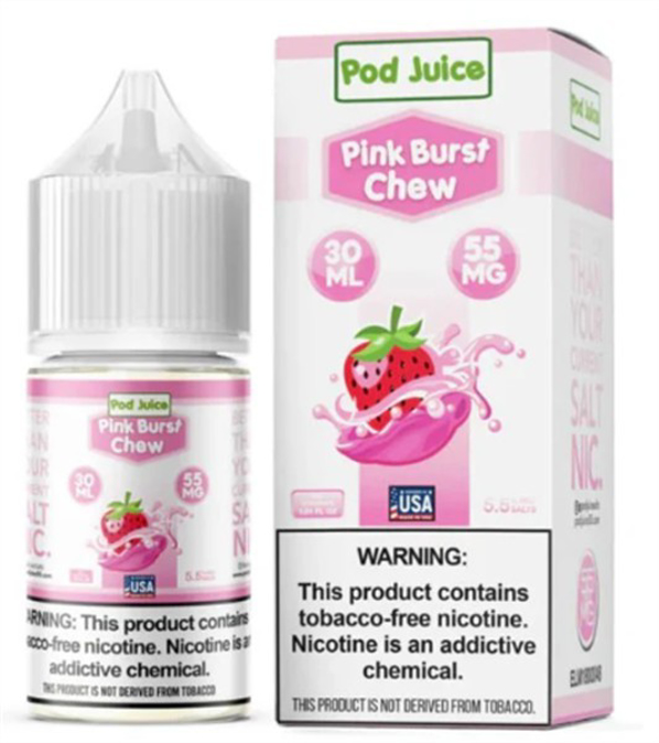 Picture of POD JUICE E JUICE 55MG 30ML -  PINK BURST CHEW