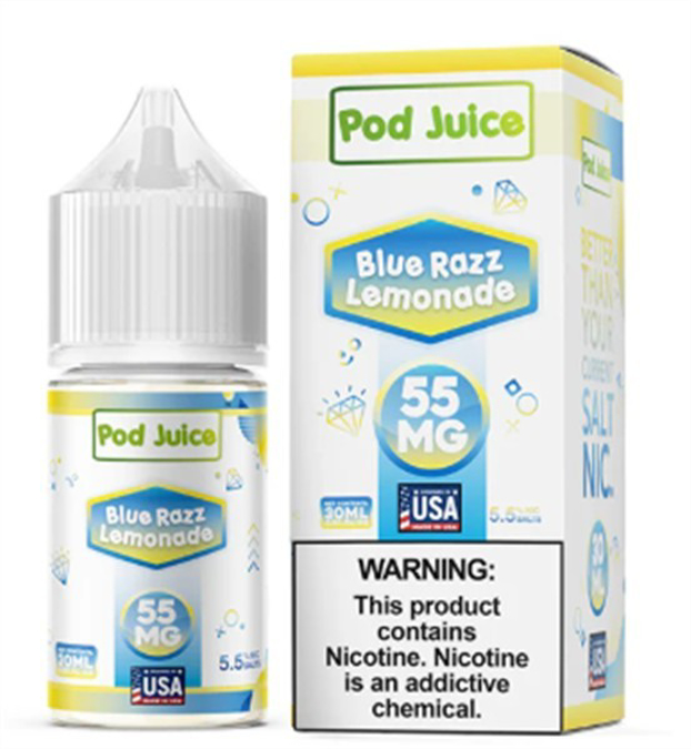 Picture of POD JUICE E JUICE 55MG 30ML - BLUE RAZZ LEMONADE