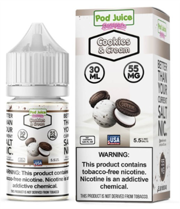 Picture of POD JUICE E JUICE 55MG 30ML - COOKIES & CREAM
