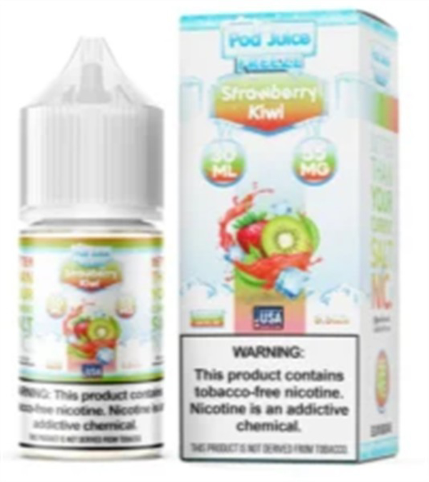Picture of POD JUICE E JUICE 55MG 30ML - FREEZE STRAWBERRY KIWI