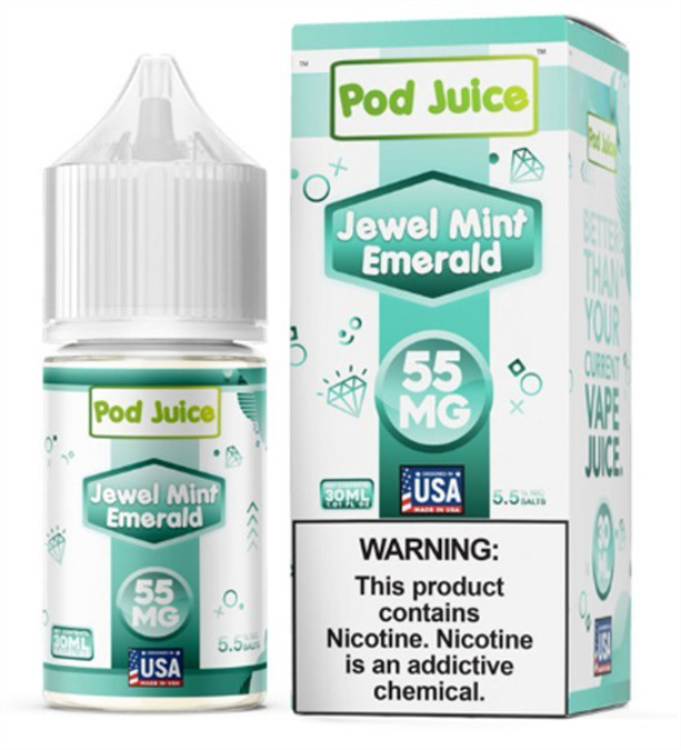 Picture of POD JUICE E JUICE 55MG 30ML - JEWEL MINT EMERALD