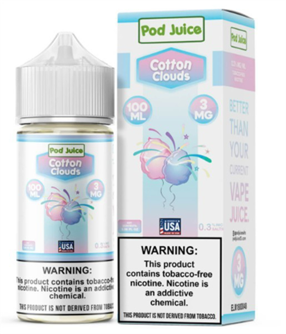 Picture of POD JUICE E JUICE 3MG 100ML - COTTON CLOUDS