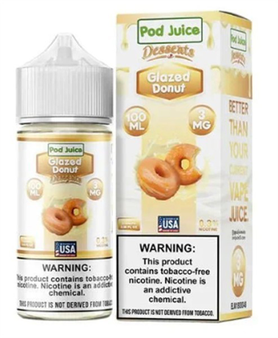Picture of POD JUICE E JUICE 3MG 100ML - GLAZED DONUT