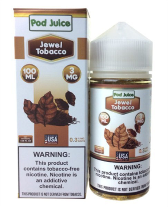 Picture of POD JUICE E JUICE 3MG 100ML - JEWEL TOBACCO