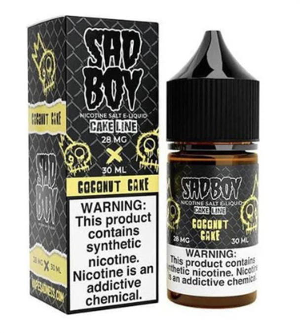 Picture of SAD BOY E-LIQUID 28MG 30ML - COCONUT CAKE