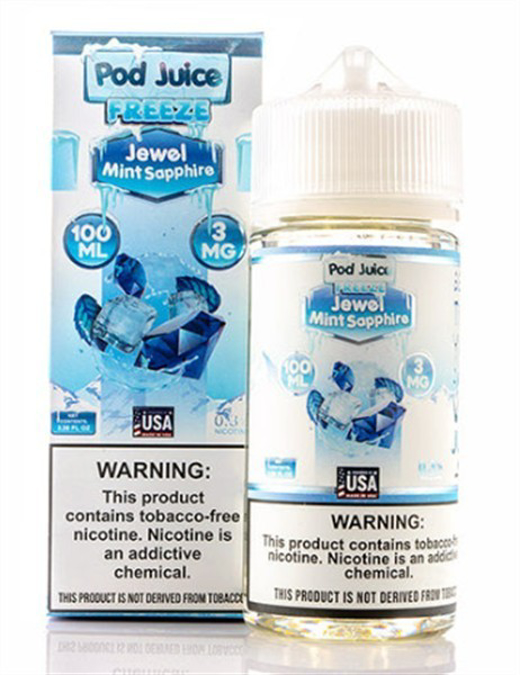 Picture of POD JUICE E JUICE 3MG 100ML - FREEZE - JEWEL MINT SAPPHIRE
