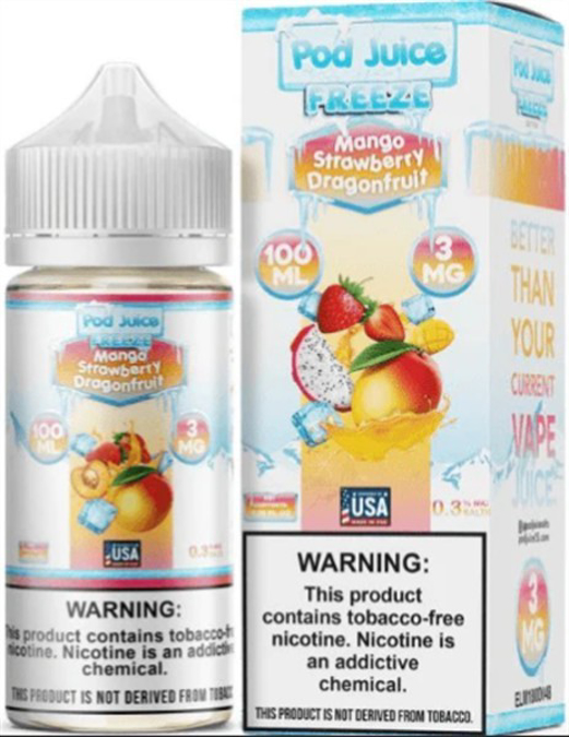 Picture of POD JUICE E JUICE 3MG 100ML FREEZE - MANGO STRAWBERRY DRAGONFRUIT