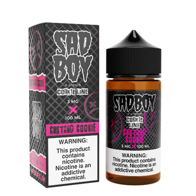Picture of SAD BOY E-LIQUID 3MG 100ML - CUSTARD COOKIE