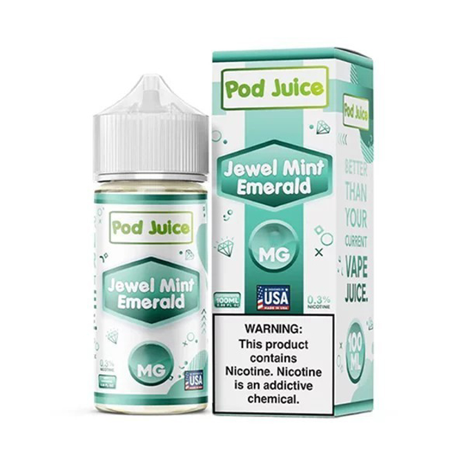 Picture of POD JUICE E JUICE 6MG 100ML - JEWEL MINT EMERALD