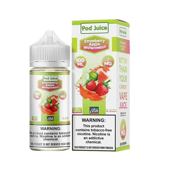 Picture of POD JUICE E JUICE 6MG 100ML - STRAWBERRY APPLE WATERMELON