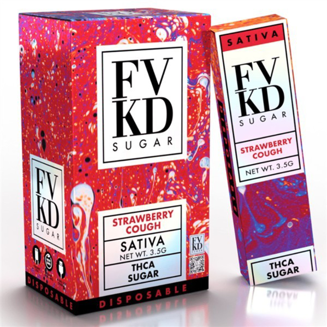 Picture of FVKD DISPOSABLE HYPTONIA THC -A 3.5G 6ct/bx -STRAWBERRY COUGH-SA