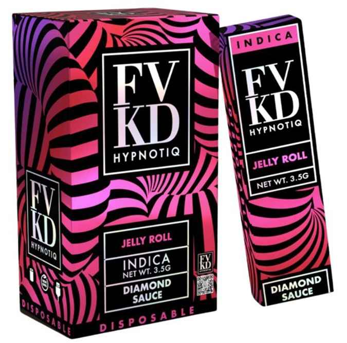 Picture of Fvkd Disposable Hyptonia Thc-a 3.5g 6ct/bx - Jelly Roll