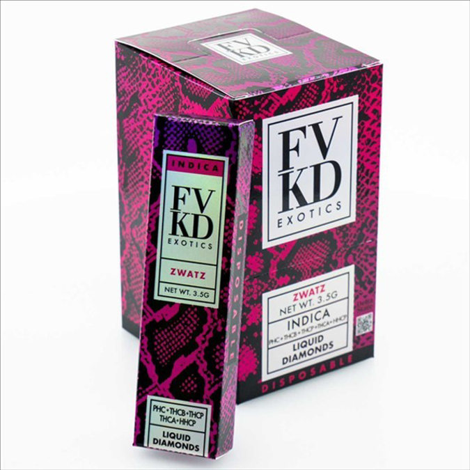Picture of Fvkd Exotics Disposable Thc-a 3.5g 6ct/bx - ZWATZ