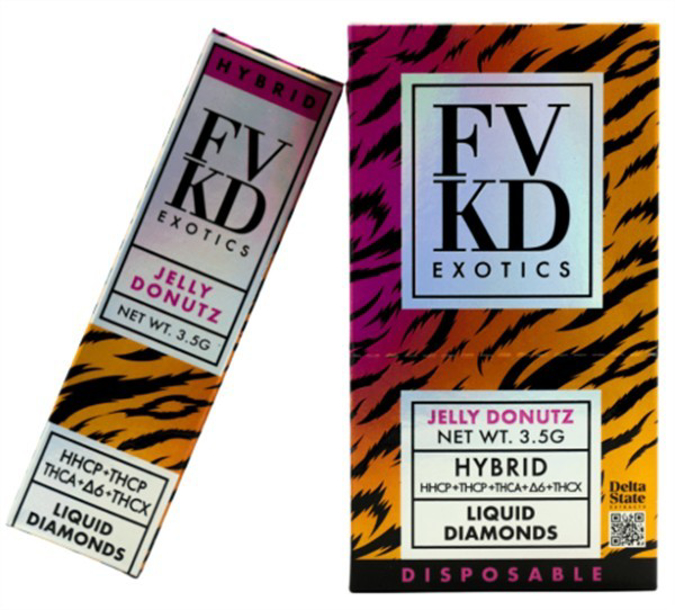 Picture of Fvkd Disposable Hyptonia Thc-a 3.5g 6ct/bx -Jelly Donutz