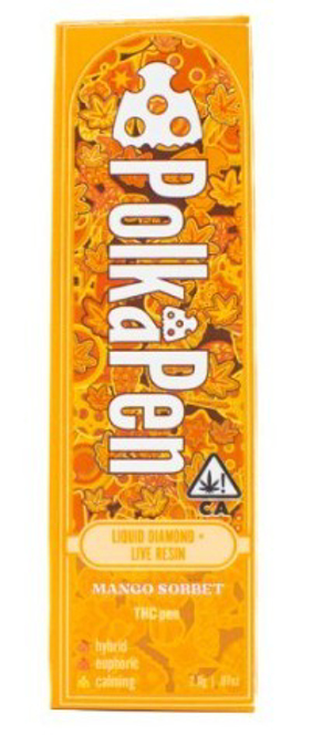 Picture of POLKAPEN DISPOSABLE THC-P 2GM - MANGO SORBET