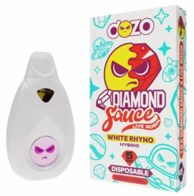 Picture of DOZO DISPOSABLE DIAMOND SAUCE LIVE RESING 5G (SINGLE) WHIATE RHYNO