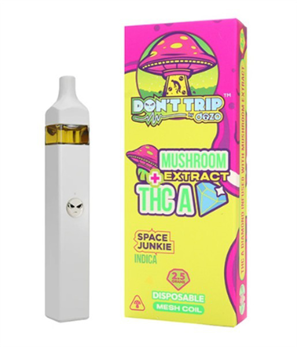 Picture of Dozo Disposable Dont Trip Mushroom Extract 2.5grams 5ct/bx - Space junkle