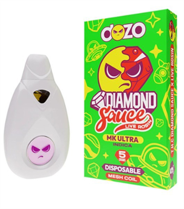 Picture of DOZO DISPOSABLE DIAMOND SAUCE LIVE RESING 5G (SINGLE) MK ULTRA
