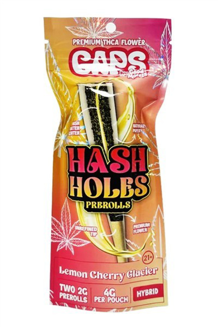 Picture of Caps Hash Hole Prerolls 2g 10ct/bx - Lemon Cherry Glacier