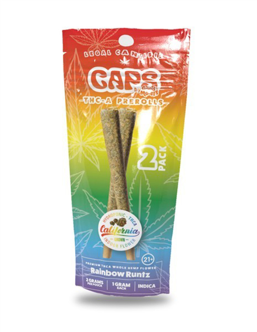 Picture of Caps pre-rolls thca 2pk- rainbow runtz