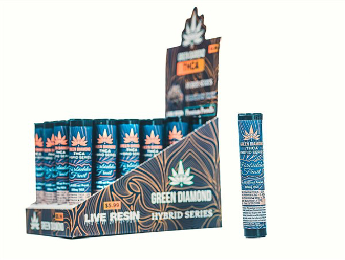 Picture of GREEN DIAMOND PREROLLS 1GM 24CT/BOX - FORBIDDEN FRUIT