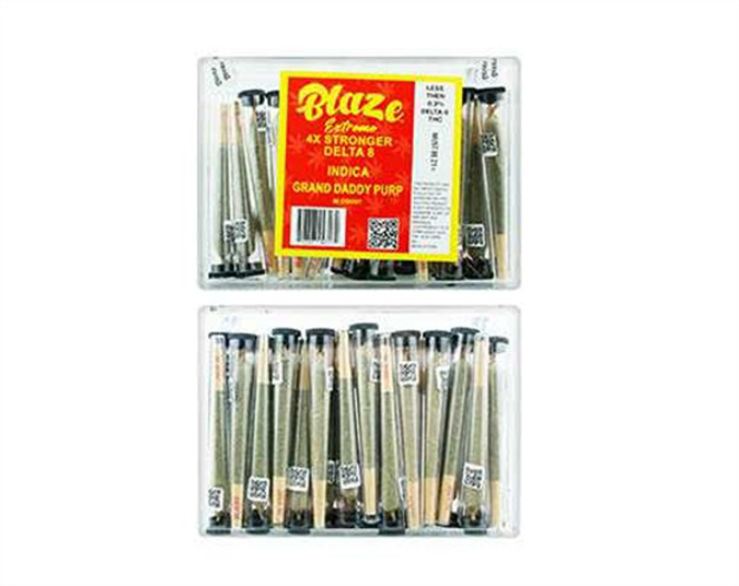 Picture of Blaze Extreme D8 1g Pre Roll 30CT/BX - INDICA - GRAND DADDY PURP
