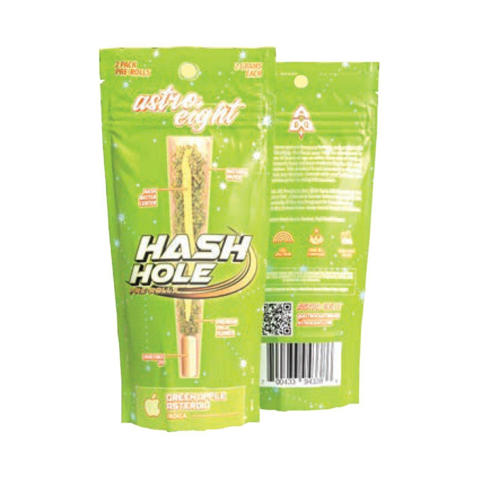 Picture of Astro Pre Rolls Hash Hole 2 Grams 2pk 10ct/bx - Greea Apple Asteroid